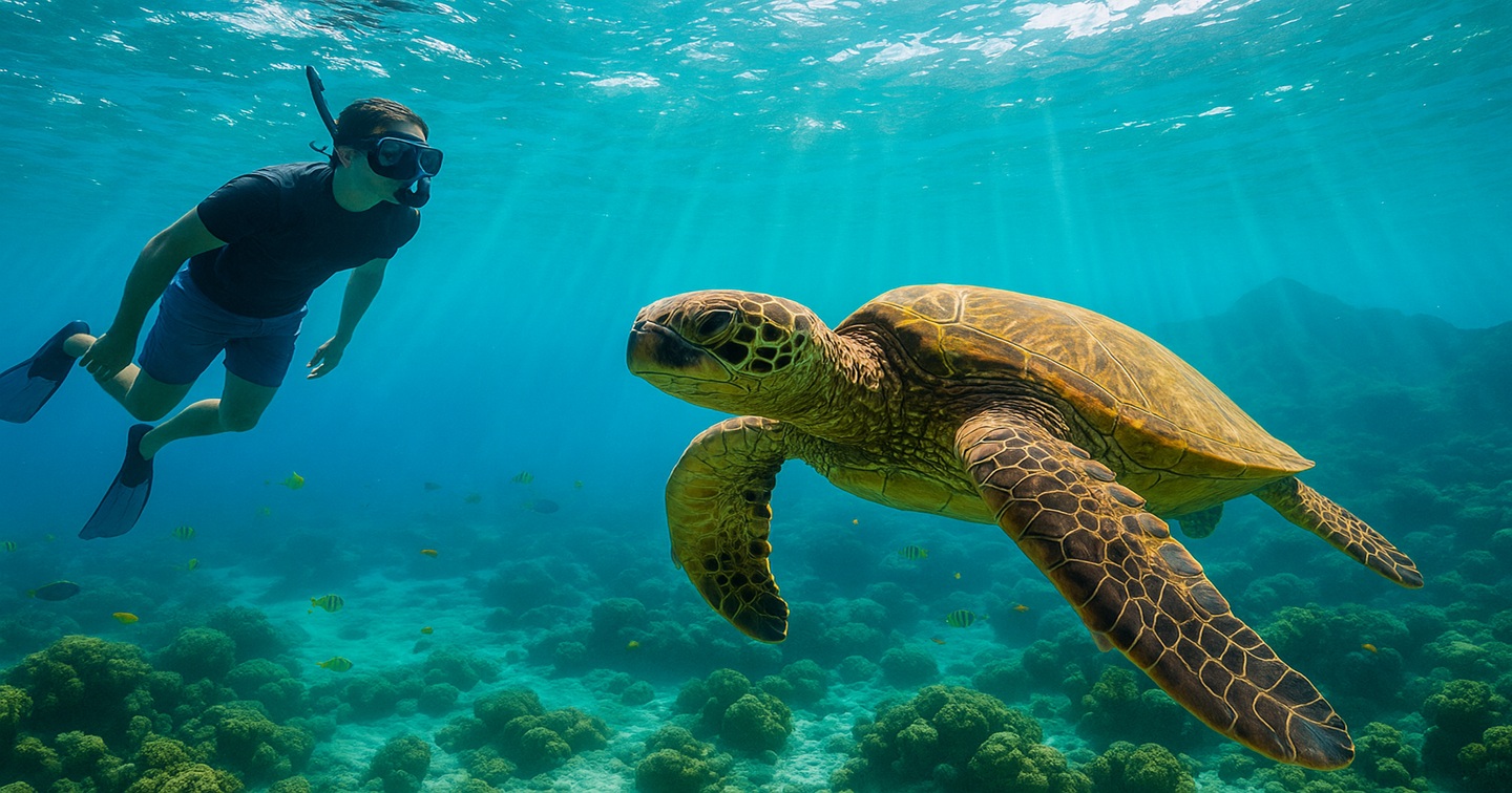Snorkeling in Kauai, Hawaii